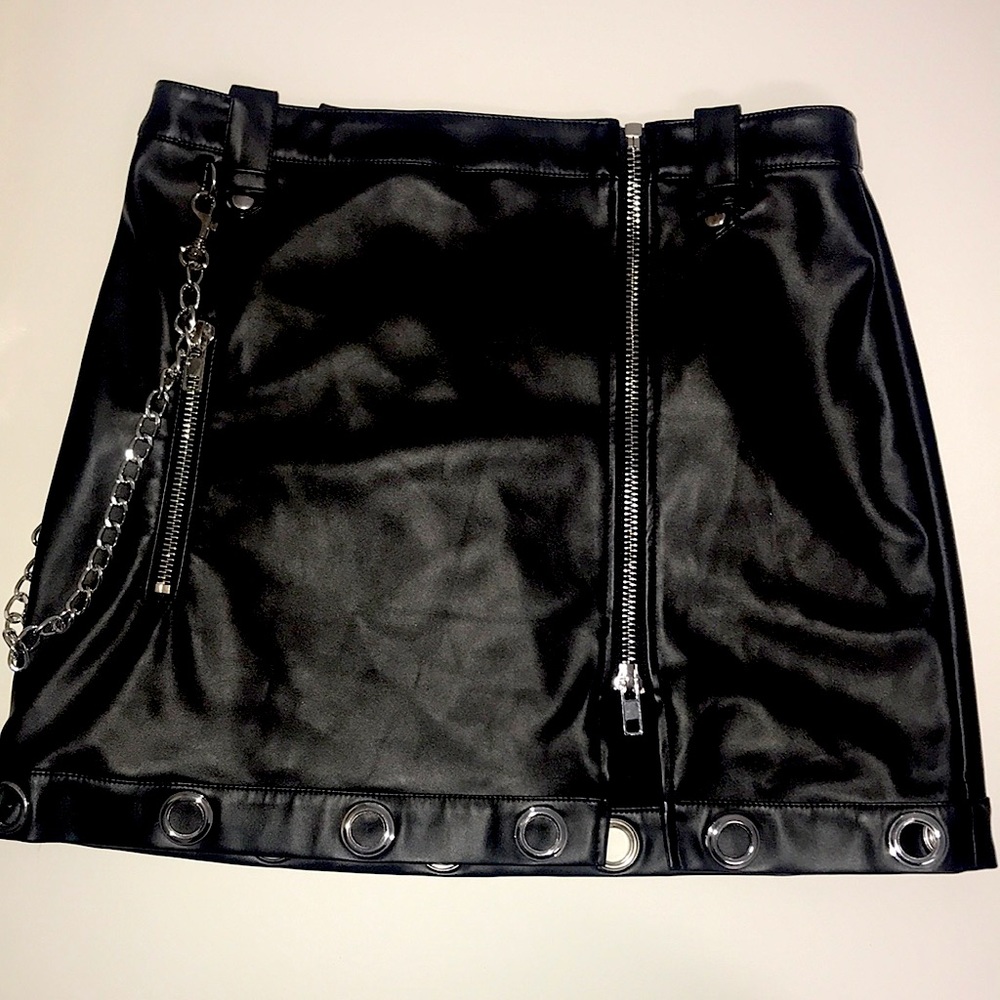 Dolls Kill Leather Skirt